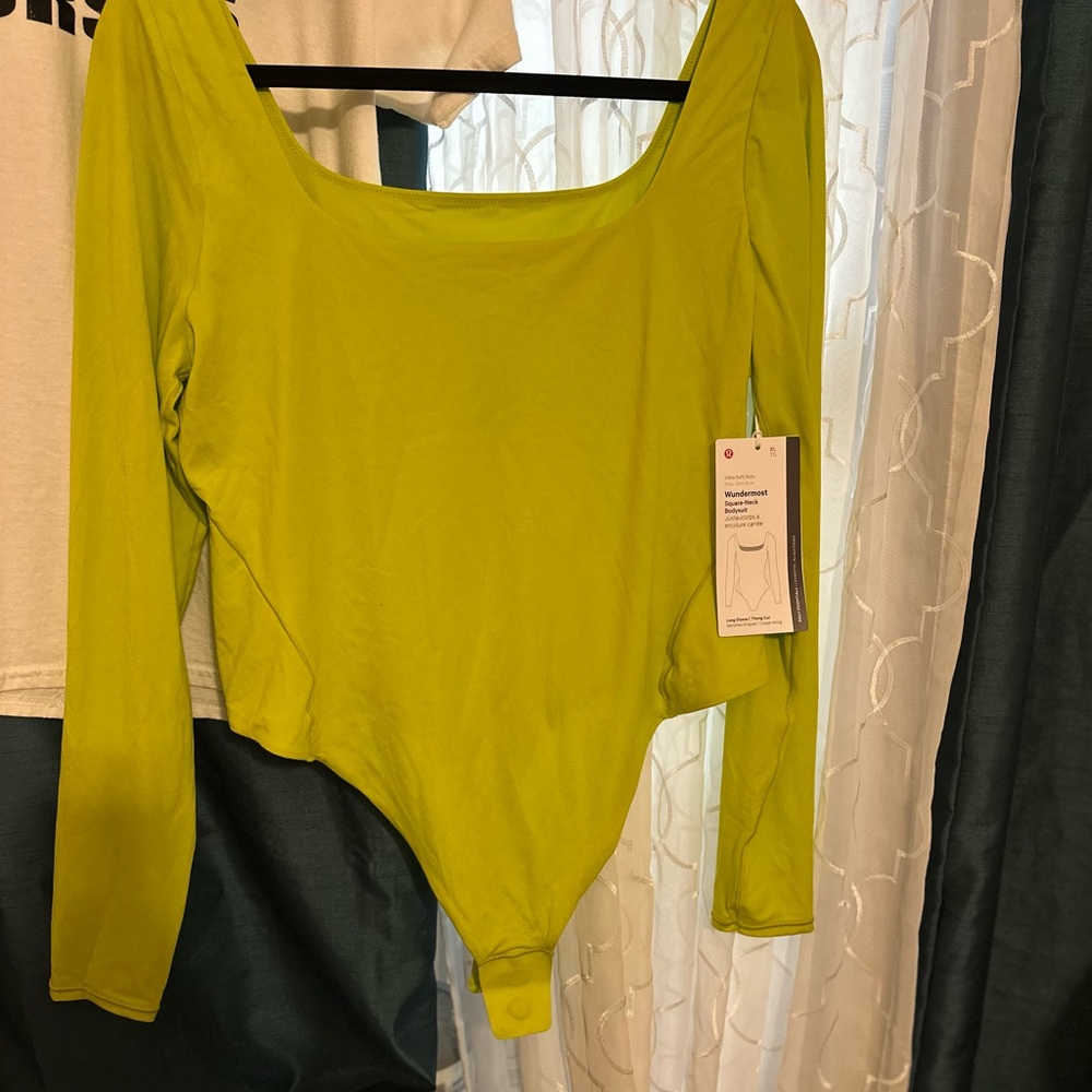 Lululemon Athletica Neon Green Bodysuit